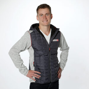 Fleece-Jacke blau/grau, Herren