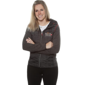 Fleece-Jacke anthrazit Logo "More Than Milk", Damen