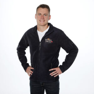 Faserpelz-Jacke mit Logo "Brown Swiss", Herren